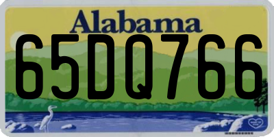 AL license plate 65DQ766