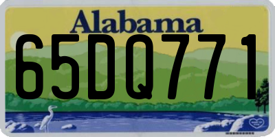 AL license plate 65DQ771