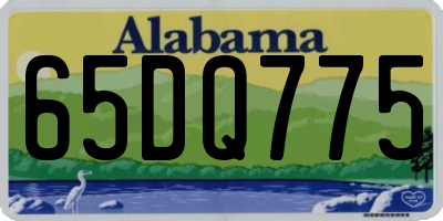 AL license plate 65DQ775