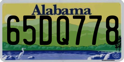 AL license plate 65DQ778