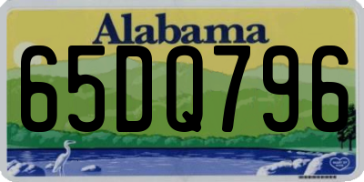 AL license plate 65DQ796