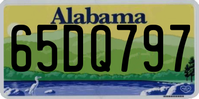AL license plate 65DQ797