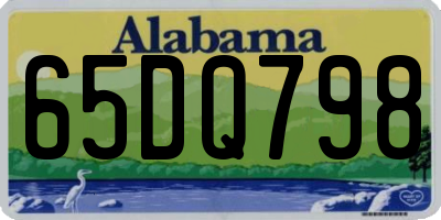 AL license plate 65DQ798