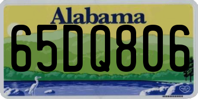 AL license plate 65DQ806