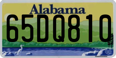 AL license plate 65DQ810