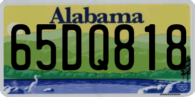 AL license plate 65DQ818