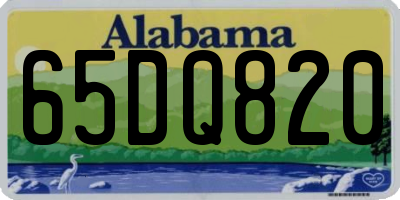 AL license plate 65DQ820
