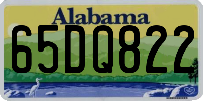 AL license plate 65DQ822