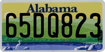AL license plate 65DQ823