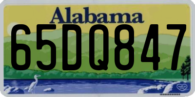 AL license plate 65DQ847