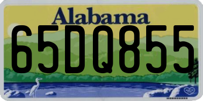 AL license plate 65DQ855