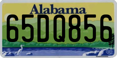 AL license plate 65DQ856