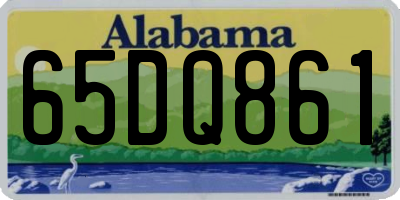 AL license plate 65DQ861