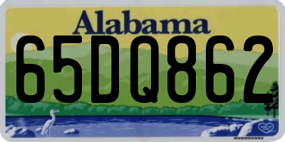 AL license plate 65DQ862