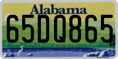 AL license plate 65DQ865