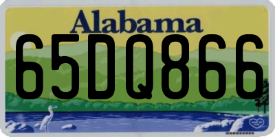 AL license plate 65DQ866