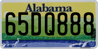 AL license plate 65DQ888