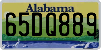AL license plate 65DQ889