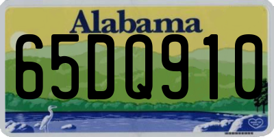 AL license plate 65DQ910