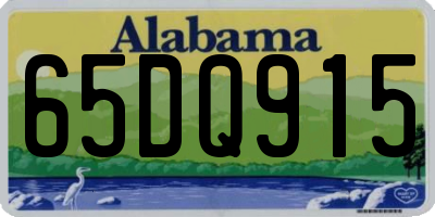 AL license plate 65DQ915