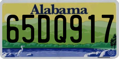 AL license plate 65DQ917