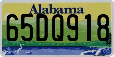 AL license plate 65DQ918