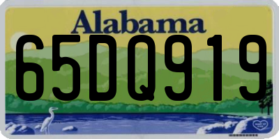 AL license plate 65DQ919