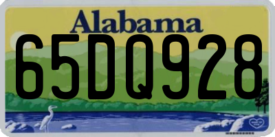 AL license plate 65DQ928