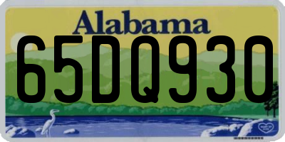 AL license plate 65DQ930