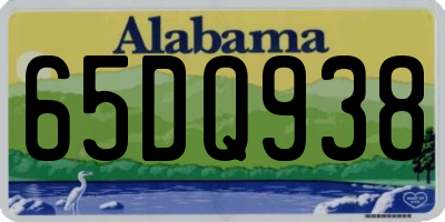AL license plate 65DQ938