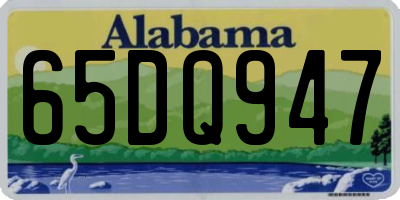 AL license plate 65DQ947