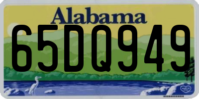 AL license plate 65DQ949