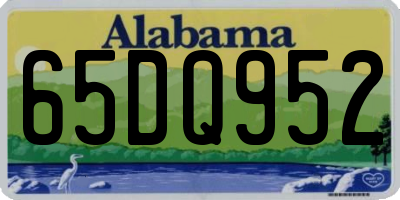 AL license plate 65DQ952