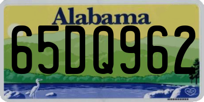 AL license plate 65DQ962