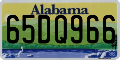 AL license plate 65DQ966