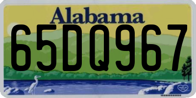 AL license plate 65DQ967