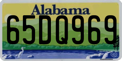 AL license plate 65DQ969