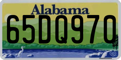 AL license plate 65DQ970