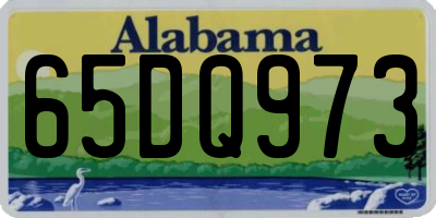 AL license plate 65DQ973