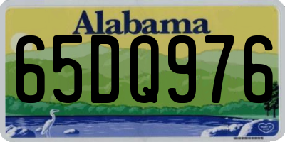 AL license plate 65DQ976