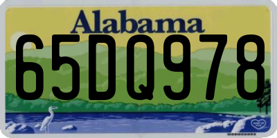 AL license plate 65DQ978