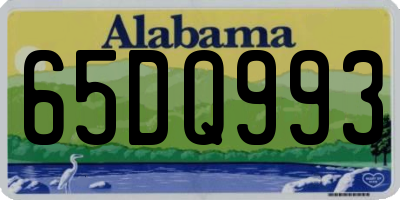 AL license plate 65DQ993