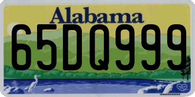 AL license plate 65DQ999