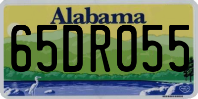 AL license plate 65DR055