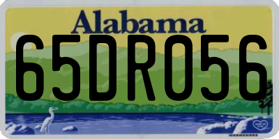 AL license plate 65DR056