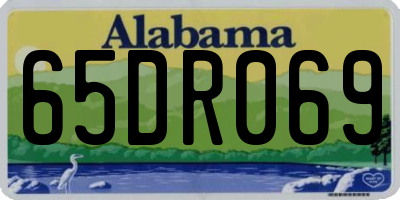 AL license plate 65DR069