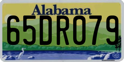 AL license plate 65DR079