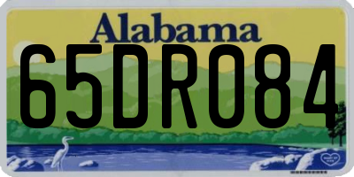 AL license plate 65DR084