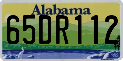 AL license plate 65DR112