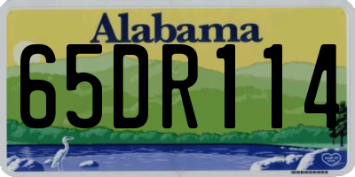AL license plate 65DR114